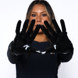 Jet Black EVO2 Football Gloves