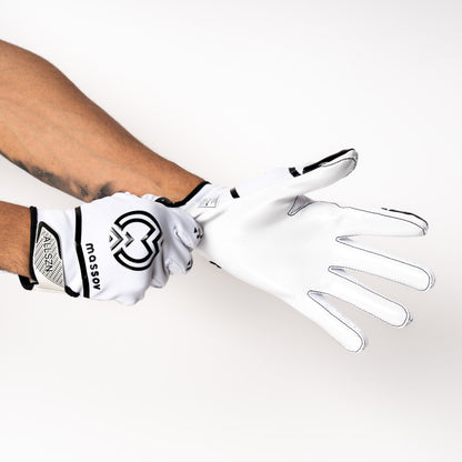 White/Black ALLSZN Receiver Gloves
