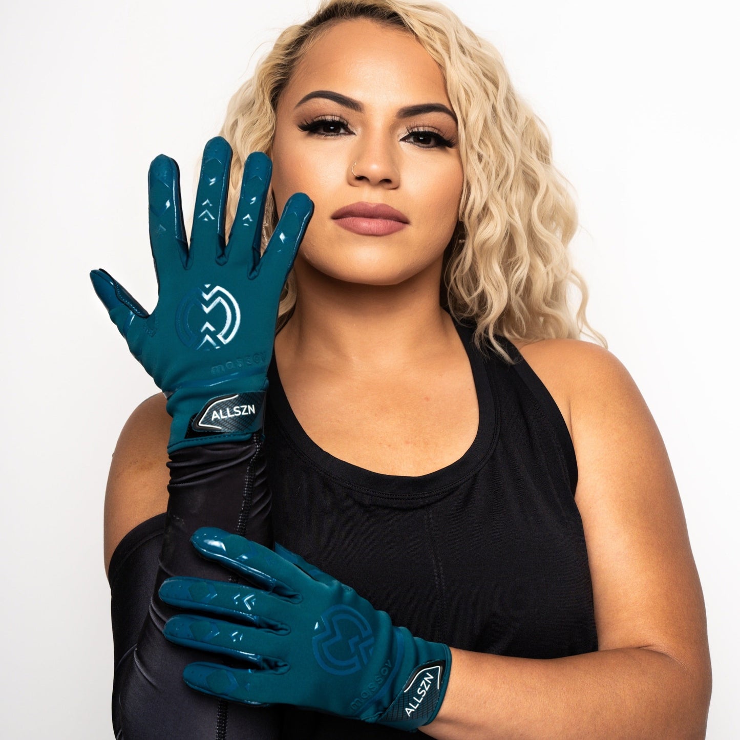 Echo Blue ALLSZN Receiver Gloves