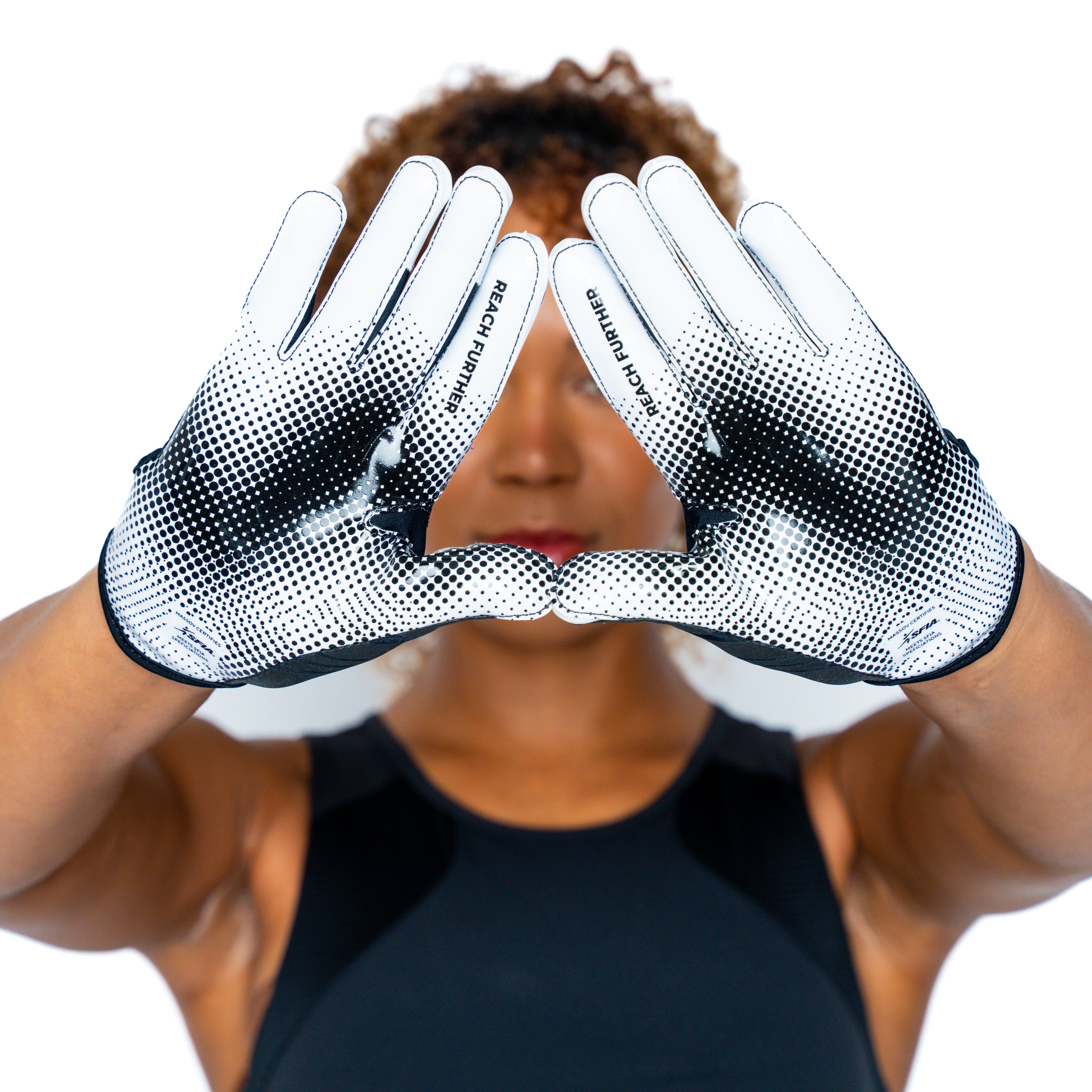 Black VPRO3 Football Gloves