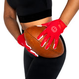 VPRO3 Red Receiver Football Gloves