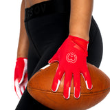 Red VPRO3 Football Gloves