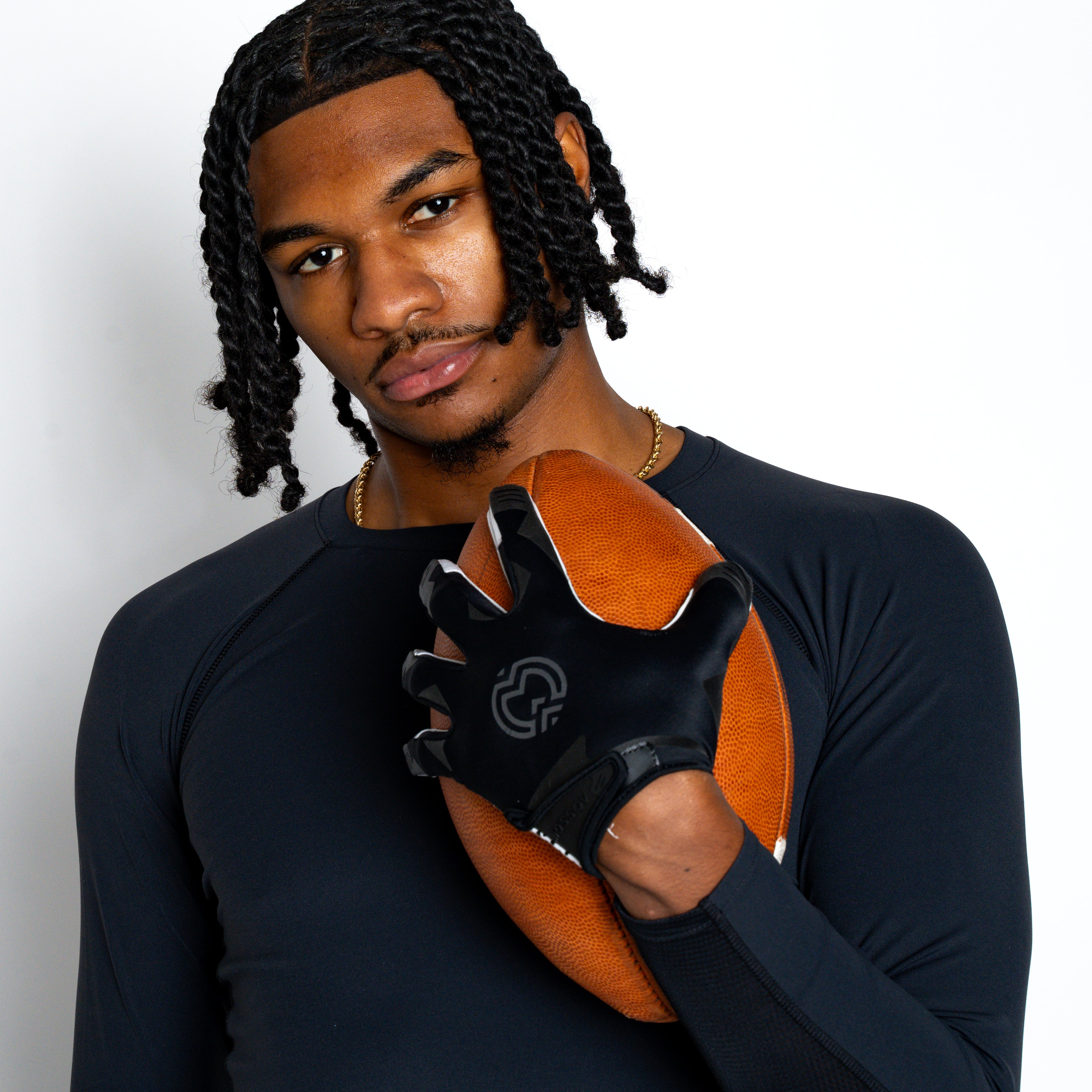 Black VPRO3 Football Gloves