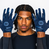 VPRO3 Navy Blue Receiver Football Gloves
