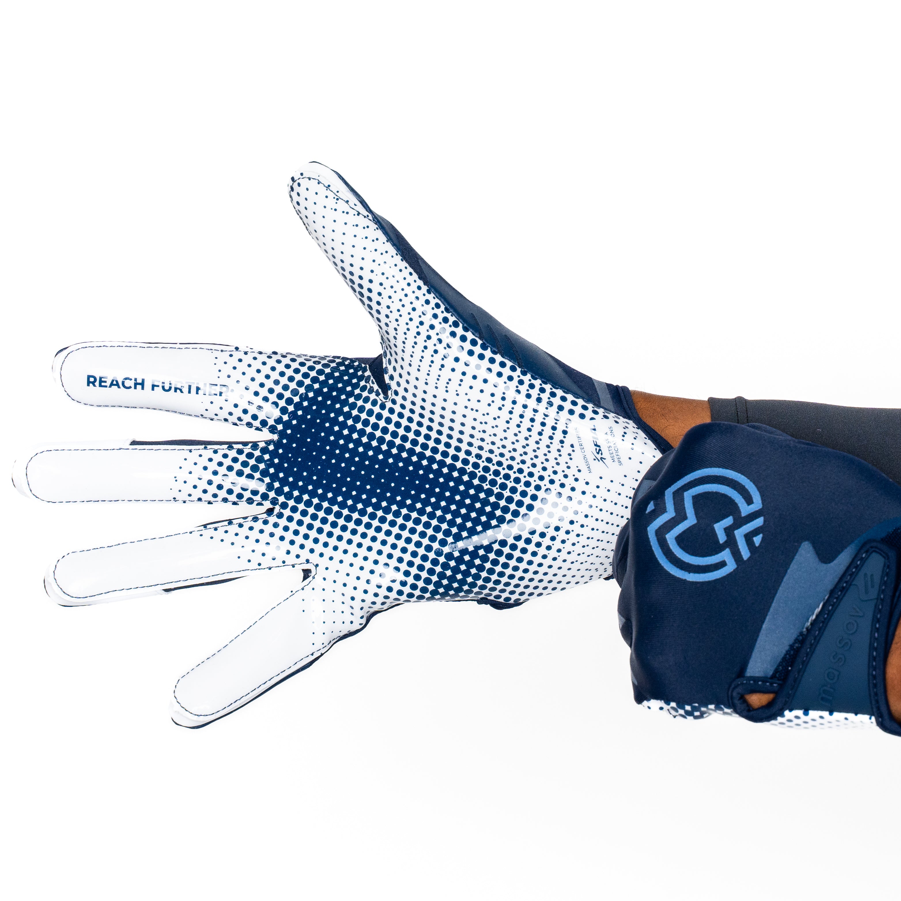 VPRO3 Navy Blue Receiver Football Gloves