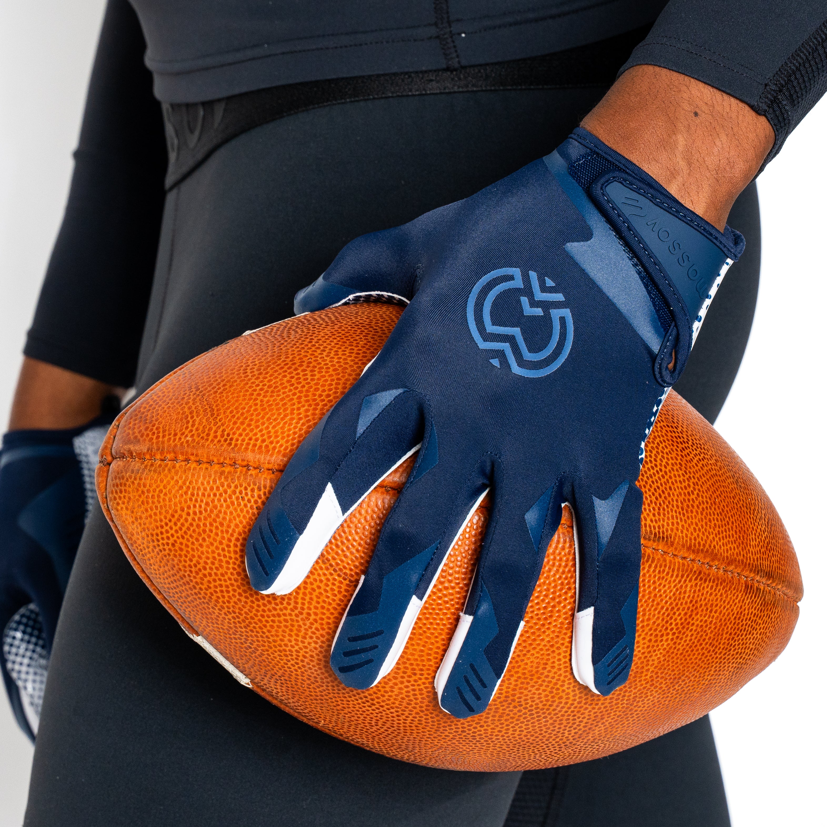 VPRO3 Navy Blue Receiver Football Gloves