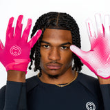 VPRO3 Pink Receiver Football Gloves