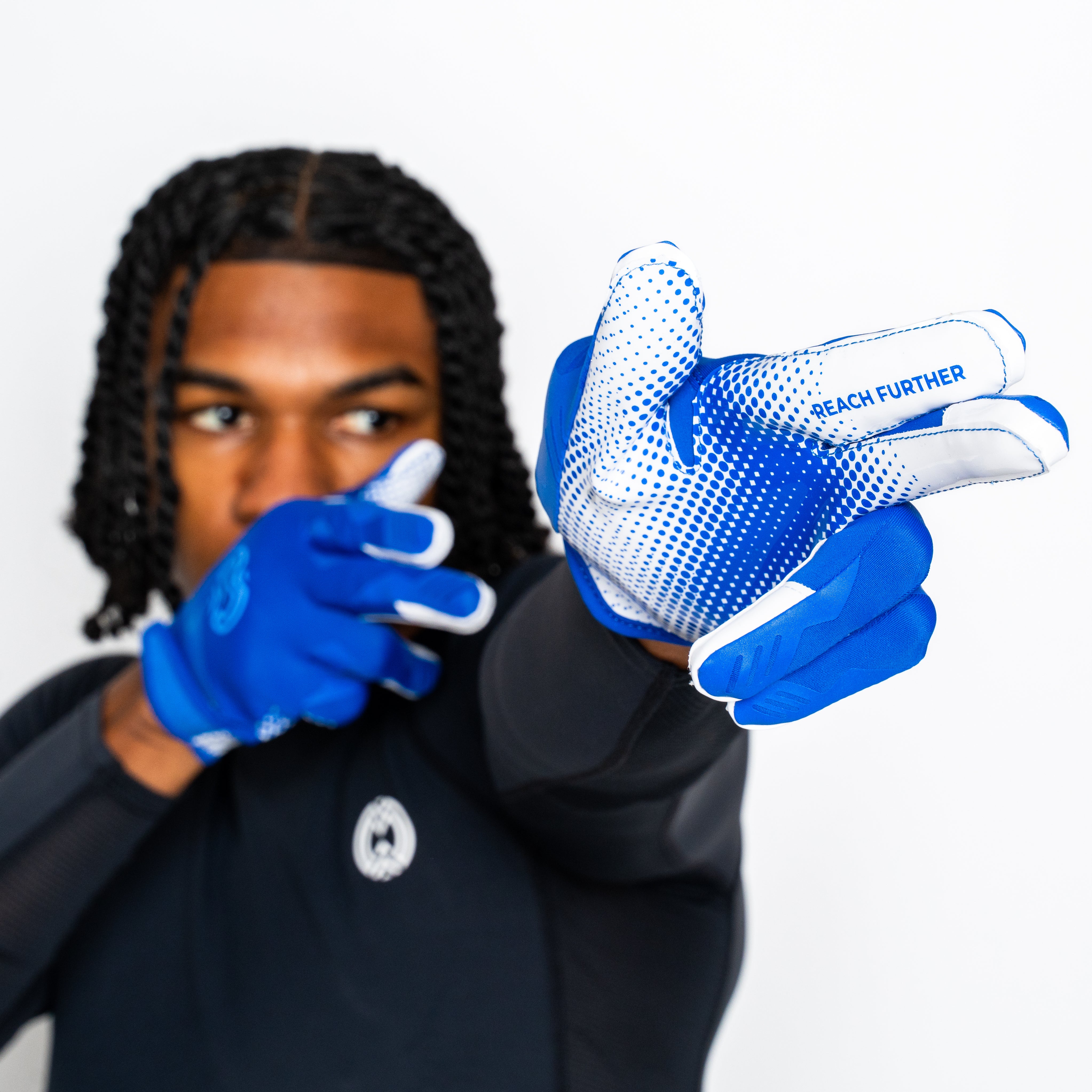 VPRO3 Royal Blue Receiver Football Gloves