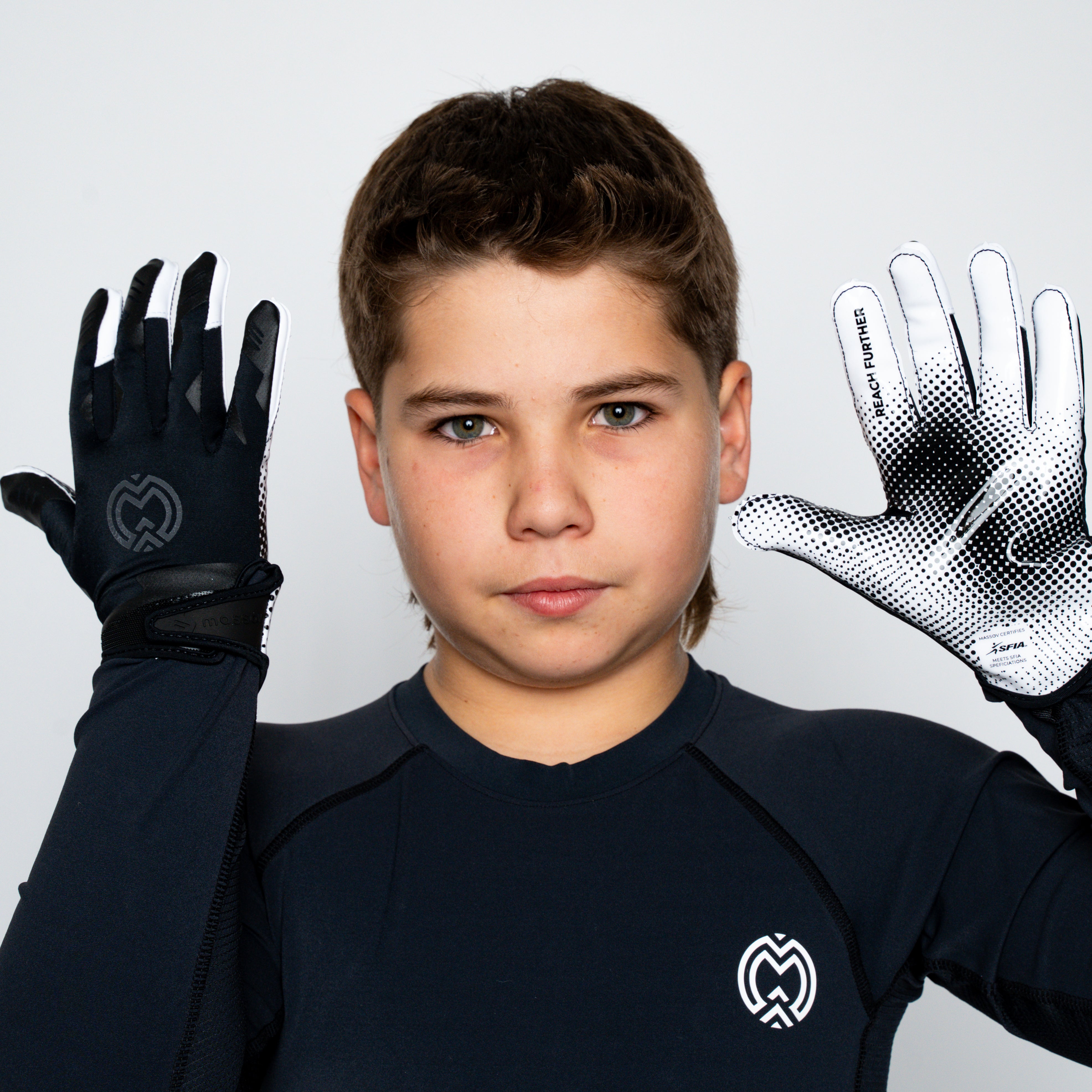 Black VPRO3 Football Gloves