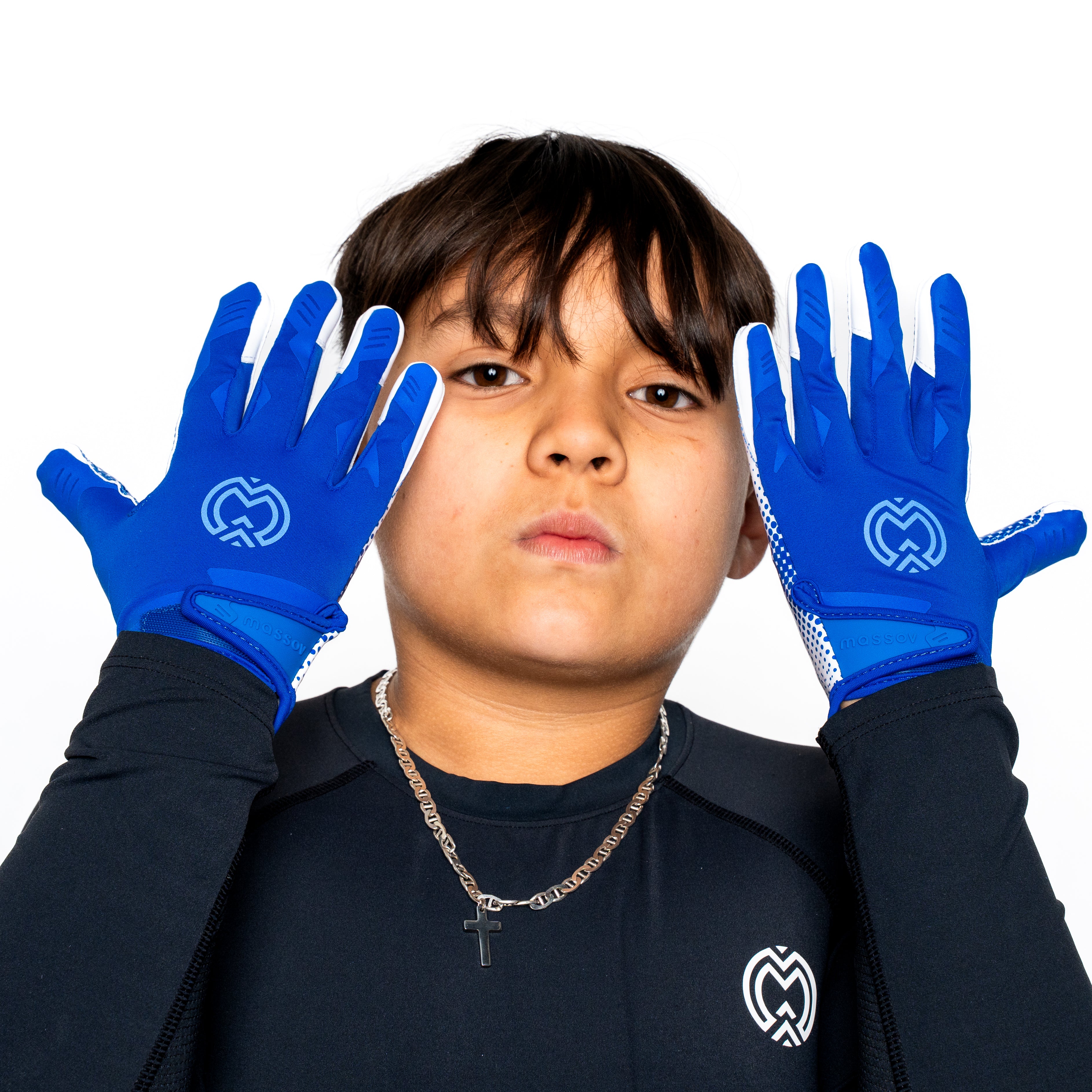 VPRO3 Royal Blue Receiver Football Gloves
