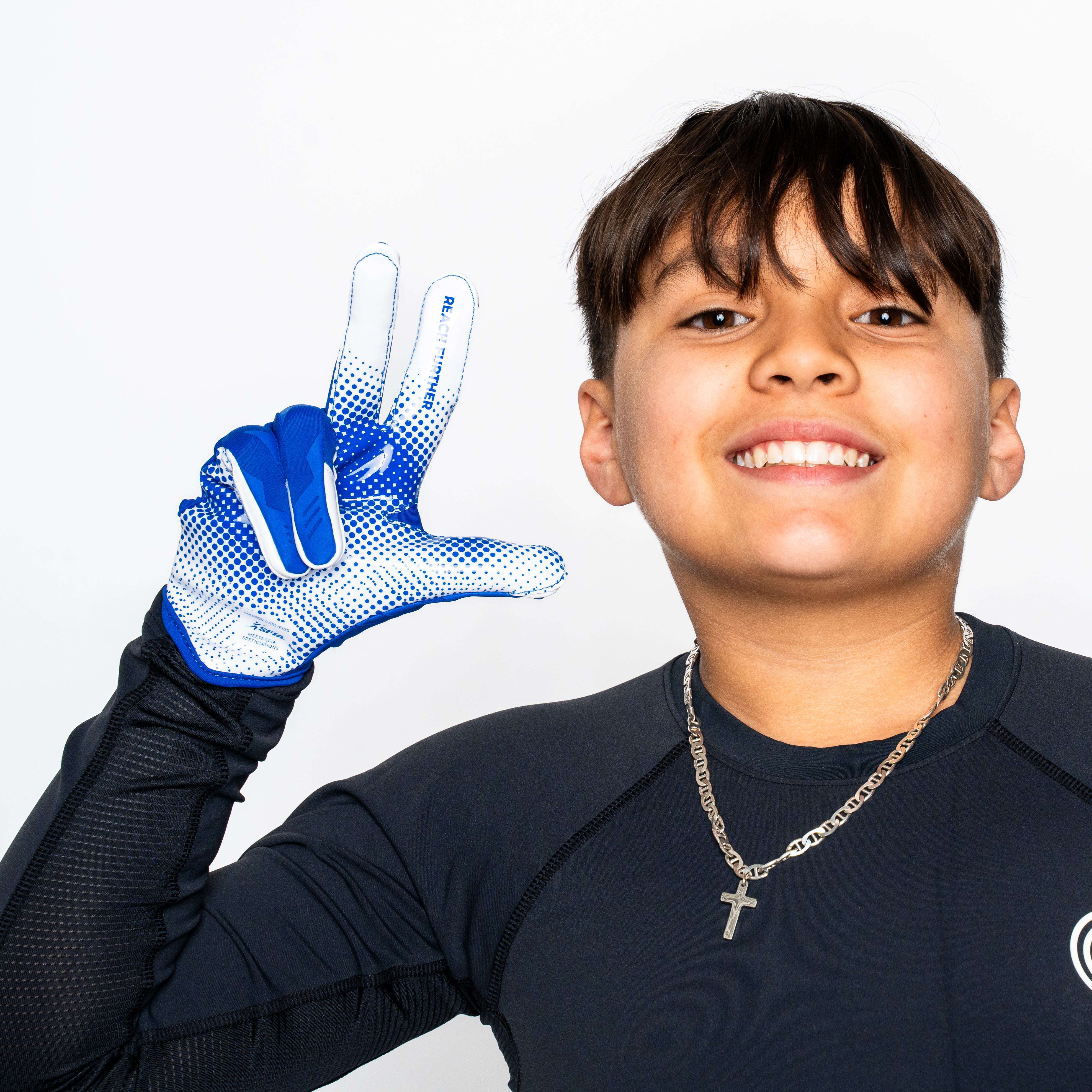 VPRO3 Royal Blue Receiver Football Gloves