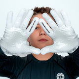 VPRO3 White Receiver Football Gloves