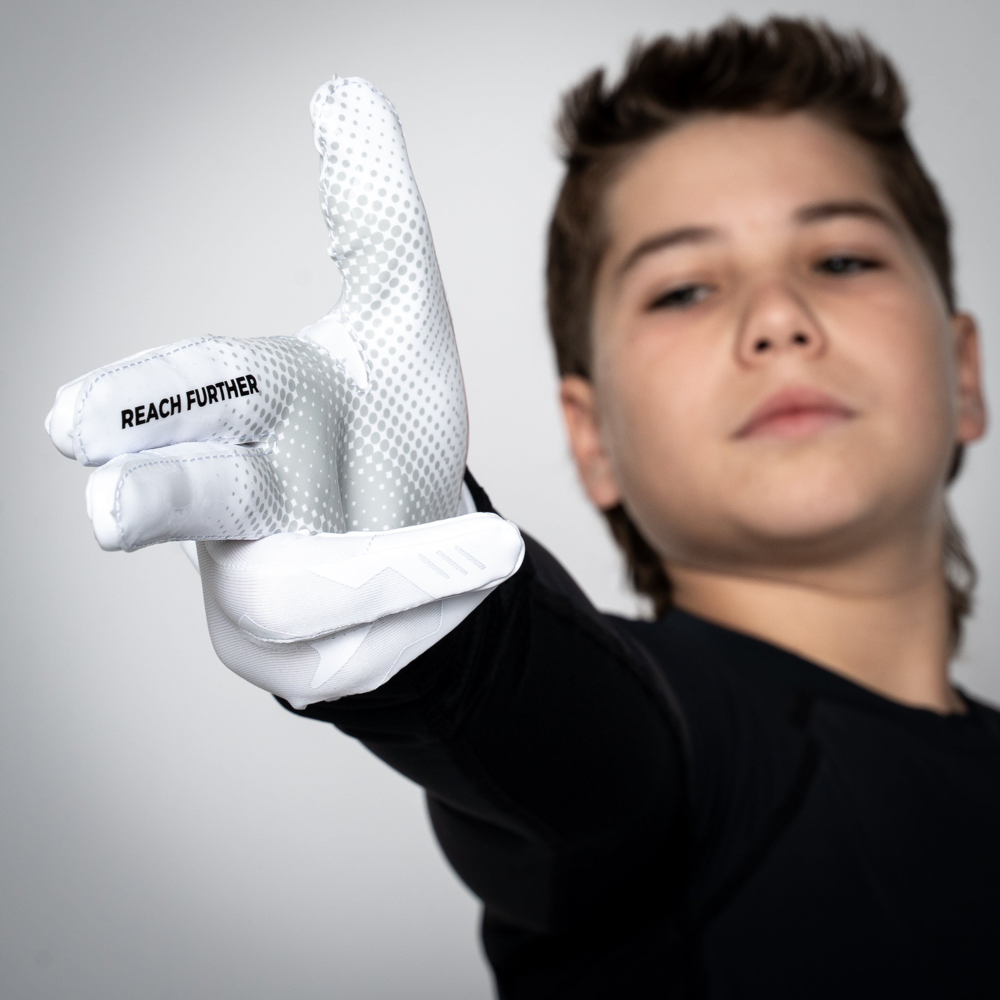 VPRO3 White Receiver Football Gloves