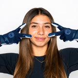VPRO3 Navy Blue Receiver Football Gloves