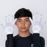 Polar White EVO2 Football Gloves